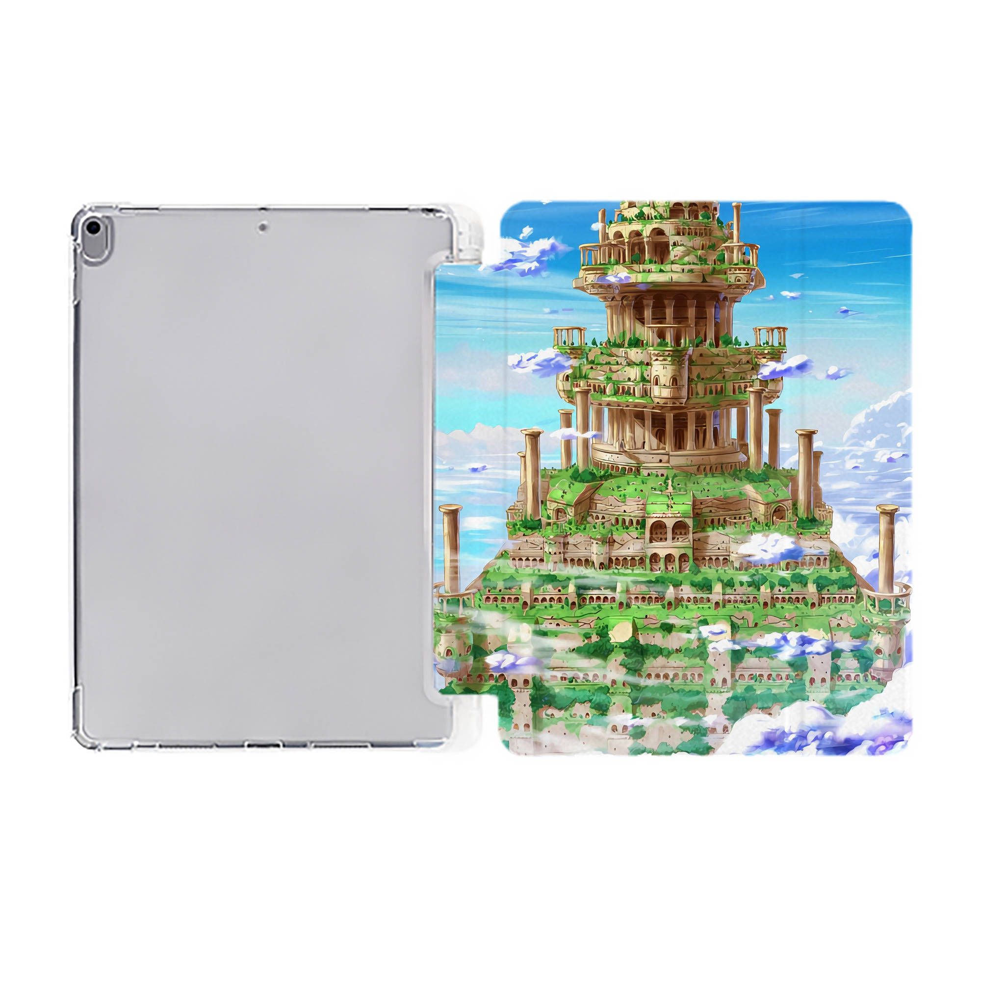 （画像用） ドラゴンクエスト Doragon Kuesuto Dragon Quest IPad ケース ペン収納付き 三つ折りスタンド PUレザー×シリコン 対応機種9.5/10.5/10.9インチ